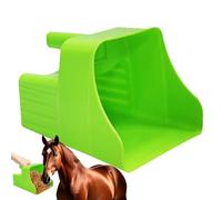 Feed Scoop, Pet Feeding Server, Ergonomic Non-Slip Tool, Ideal for Sheep, Cattle, Horse, Livestock, Poultry, Backyard, Gardening, Farming, Yard, Camping Use,9.53x7.8x6.5 Inch Green