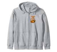 Feed the Fall Retro Thanksgiving Harvest Autumn Zip Hoodie