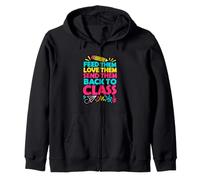 Feed Them Love Them Send Them Back To Class Lunch Lady Zip Hoodie