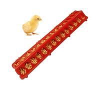 Feed Trough | 28-hole Long Large Capacity Pet Supplies - Chicken Food Feeder | for Quail Duckling Duck Hen Rooster Food Pet Zoo Treat Home