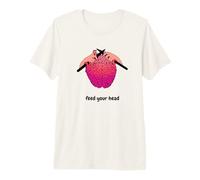 Feed Your Head Knitting Brain Health Yarn Lover Graphic Premium T-Shirt