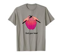 Feed Your Head Knitting Brain Health Yarn Lover Graphic T-Shirt