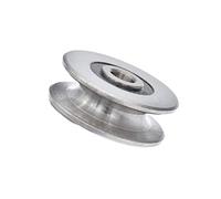 feedal 8mm/0.3" 400KG Stainless Steel Deep U Groove Ball Bearings Pulley Metal Pulley Wheel Bearings Wheel Wire Rope Pulley for Lifting Guide,Inner Dia (50mm)