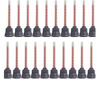 feedal Epoxy Mixing Nozzle Tip, Resin Mixer Adhesive Gun Nozzles for Mix, Gun Applicatior for 50ml AB Glue Cartridge Glue Gun 20 pcs (10:1 Applicator Ratios)