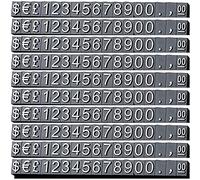 feedal Price Tags Price Display Cubes Adjustable Number Counter Stand Label Sale Price Blocks 170 Pieces for Jewelry Watch Ring Dollar Pricing Show Kit, Black