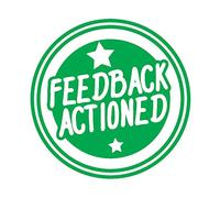 Feedback Actioned Stamper - Green