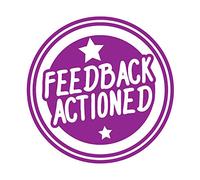 Feedback Actioned Stamper - Purple
