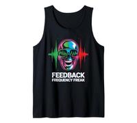 Feedback Frequency Freak Punk Rock Music Tank Top