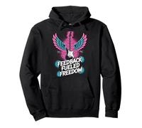 Feedback Fueled Freedom Punk Rock Music Pullover Hoodie