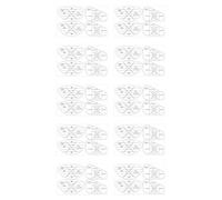 Feedback Labels - Ten Club Face Marking Tape Sheets, Pro Accuracy Analyzer Pads, Instant Ball Contact Pattern Reading Aids, Swing Path Diagnostic Trainer Tool, Lightweight Peel Application,