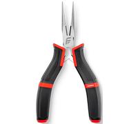 Feedback Sports | Mini Needle Nose Pliers W/Rubber Handles | for Gripping & Cutting Small Items | Durable, Ergonomic, Compact and Lightweight | Bike Tool | One Size