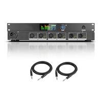 Feedback Suppressor Anti-Howling Audio Processor with High-Definition Display, 3 Adaptive Modes, Free Microphone Volume Adjustment for KTV and Stage Conference