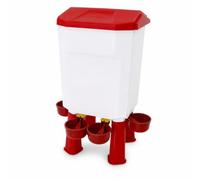 Feeder Automatic Feeder Waterer Dispenser Station With Raised Stand Build For Outdoor Use Easy Maintenance suitable for chickens homestead setups, Waterer (7KG)