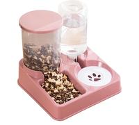 Feeder Dispenser - 2 In 1automatic Pet Water and Food Feeding Bowl | Non Slip Automatic Pet Food Feeder, Excellent Quality Cat and Dog Feeder for Cat, Dog, Kittens, Puppy