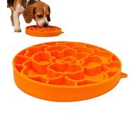 Feeder Dog Bowl - Lick Pad with Strong Suction, Silicone Double Sided Plate Puppy Cups, Puppies, and Pets Boredom Relief, Crate Training, Feeding for Cats Eating Aid 7.87 X 7.48 X 1.18 Inches