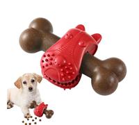 Feeder Dog Toy Bone Shaped Teething Game for Puppies | Chew toy for strong chewers for activity against boredom indoors and outdoors in the home and garden
