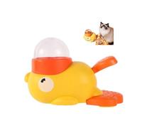 Feeder, Duck Shape Dog Treat Dispenser Toy Fun Interactive Dogs Toys, Puppy Toys Cat Treat Dispenser, Cat Biscuit Dispensers Duck Pet Feeder for Durable Stress Relief Entertainment Pet (yellow)