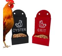 Feeder for Hens with Oysters and Gravel | Bird Feeding Feeder, Hanging Container for Duck and Hens