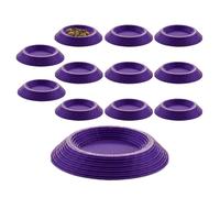 Feeder for Isopods - 12 Pieces Non-Slip Feeding Tray for Terrariums | Bowls for Feeding Cockroaches , for Millipedes Colembolos Small Pets