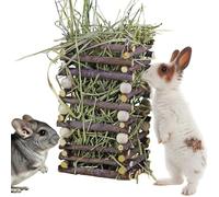 Feeder, Natural Pine Wood Hay Rack | 340G Chewable Accessory for Small Animals, This Solid Wood Dispenser Makes a Great Party Gift for Parties