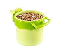 Feeder - Precision Cockatiel Feeder | Anti-Slip Wide Bottom Bowl with Precision Designed Accessories for Animal Feeding on the Ground, Deck, Balcony, Fence, Outdoor Pet Friendly