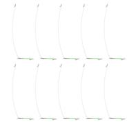 Feeder Sleeve 10pcs Stainless Steel Single Balance Hook Divider Glow Tube Fishing Balance Connector Fast Change Hook Connector