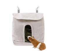 Feeder - Small Pet Storage Fabric Feeding Bag | S M L Holder with Hooks for Guinea Pigs, Rabbits, Hamsters, Small Animals