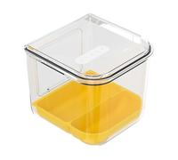 - Feeder - Transparent Bird Feeder Container Cage Feeder | 18 x 16.6 x 16.5 cm Large Bird Feeder in Cage with Transparent Perch for Parakeets, Sittic