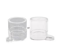 Feeder Water Feed Area For Nest House Farm Acrylic Round Drinking Bowl Drain Basket Vegetable Washing Drain Basket Sink Kitchen Bowl Bath Crisper Seals Rack Stainless Steel