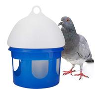 Feeder Water, Large Capacity Automatic Bird Birds Feeders Bird Cage Water Dispenser Waterer Chicken Watering Nipples Poultry Tap Exterior Mounted for Quails Ducks 6.5L