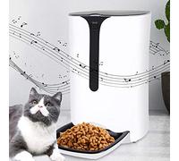 feeders 6L Large Capacity Smart cat and Dog timed quantitative Recording Call Function Automatic Feeding Device Removable and Washable Dual Power Escort Feeder