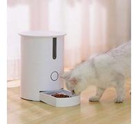feeders Intelligent White Cylindrical 2.8L Pets Timed Feeding Automatic Feeder One Button Feeding Cat Feeder Remote Feeding Mobile Smart Pet Supplies