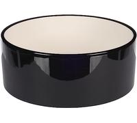 FEEDING AND DRINKING BOWL DOG ROCKY CERAMIC BLACK ROUND 1700ML 20x7,5CM