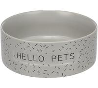 FEEDING AND DRINKING BOWL LADA ROUND GREY 16,5x6CM 800ML