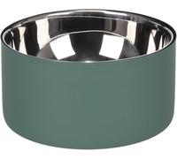 FEEDING AND DRINKING BOWL XARA ROUND GREEN 15x7,4CM 700ML