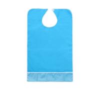 Feeding Apron - Washable Guard for Eating | Spill Stopper with Pocket Trough & Synthetic Fabrics for Gentlemen, Parents, Nursing and Retirement Healthcare Hospitality Supplies