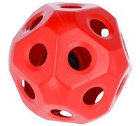 Kerbl Feeding Ball for Horses, Playful Activity, Simplified Hay Feeding for Horses, Up to 3 kg Hay, Diameter 40 cm, 19 x Feeding Opening Diameter 6 cm, Red