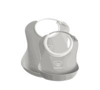 BabyBjörn Feeding Bib Set (Baby Bib + Small Baby Bib), Grey