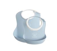 Feeding Bib Set (Baby Bib + Small Baby Bib), Powder Blue