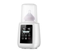 Feeding Bottle Warmer - Automatic Baby Milk Warmer, Baby Feeder Heater | Smart Baby Bottle Warmer with LCD Display, Ajustable Temperature Babies Milk Warmer for Breastmilk and Formula, White