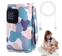 Feeding Bottle Warmer for Travel - Car Bottle Warmer, Outdoor Feeding Bottle Warmer for Travel | USB Bottle WarmerPortable Bottle Warmer Cover, Colorful Nursing Bottle Warmer for Kids Ages 7-12 Months