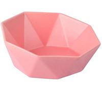 Feeding Bowl - Ceramic Tilted Cat Dog Bowl,Cat Food Water Bowl,Protect Cat's Spine,Stress Free,Backflow Prevention,Comfort Feeding Bowls for Small Dogs and Cats (Pink)