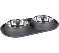 Flamingo FEEDING BOWL DUO DINNER GRAFA DARK GREY DIAMETER 14,5CM 2x500ML
