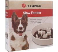 FEEDING BOWL SLOW FEEDER KANA ROUND BEIGE 23CM 1500ML