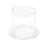 Feeding Breeding Protection Cover,Acrylic Transparent Coral Feeder Cover with Ring Base for Blocking Fish