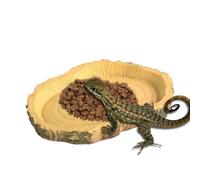 Feeding Dish, Feeding Dishes - Simulation Bowl for Pets | Funny Chameleon Founding, Funny Pet Supplies for Dragon Beard, Lizards