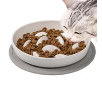 Feeding Dish For Small Pet - Slow Feed Cat Bowl | Puzzle Cat Food Bowl | Anti-Slip Maze Cat Lick Treat Bowl | Cat Puzzle Bowl Flower Shaped | Anti-Slip Interactive Cat Feeding Bowls For Slow Down