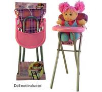 A to Z 33087 Dolls High Chair, Pink, for 3 years to 8 years