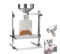 Feeding Hopper, Stainless Steel Manual Filling Funnel with Dual Stands for Powder, Liquid, Granule Packaging, Perfect for Home and Commercial Use