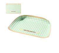 - Feeding Mat - With Waterproof Push Button Pad, Feeding Mat Under Dog Bowls - for Kittens, Puppies, Small, Medium, Large Breeds, Indoor & Outdoor, Home